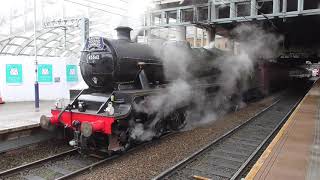 LMS Jubilee 45699 'Galatea' at Manchester Victoria Railway Station with 'The Cotton Mill Express'