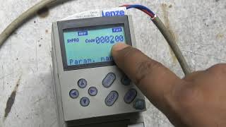 Lenze 8200 vector VFD parameters copy from inverter to keyped than keyped to inverter.