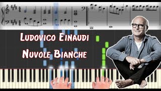 Ludovico Einaudi - Nuvole Bianche | Sheet Music & Synthesia Piano Tutorial
