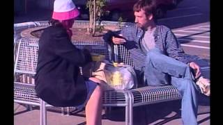 Tom Green talks to Woman Eating Pie