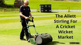 Cutting a cricket wicket with the ALLETT Stirling