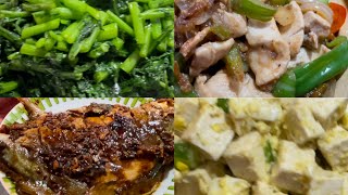 Simple and Delicious  Four dishes for dinner 簡單美味 四道晚餐菜