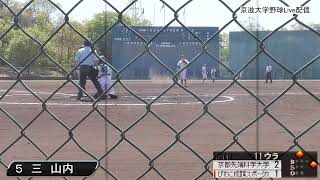 令和3年度春季リーグ戦　第2節　2回戦　びわこ成蹊スポーツ大学 対 京都先端科学大学