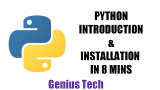 Part 1:Python Installation and introduction|Python turtle 🐢 graphic designing|Genius Tech 🐍 🐍