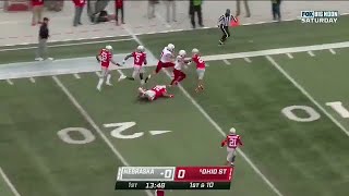 Luke McCaffrey 43 Yard Run 💨Ohio State Vs Nebraska