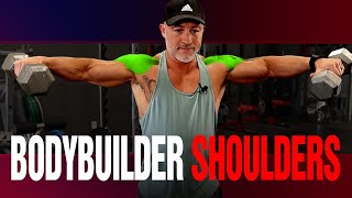Over 40 Bodybuilding Style Dumbbell Shoulder Workout (BOULDER SHOULDERS!)