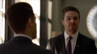 Arrow 5x13 Thea Is back, City Hall Shooting