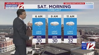 WPRI 12 Weather Now 01/10/25  Light Snow Saturday