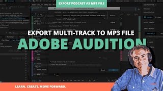 How To Export Podcast As .mp3 file in Adobe Audition