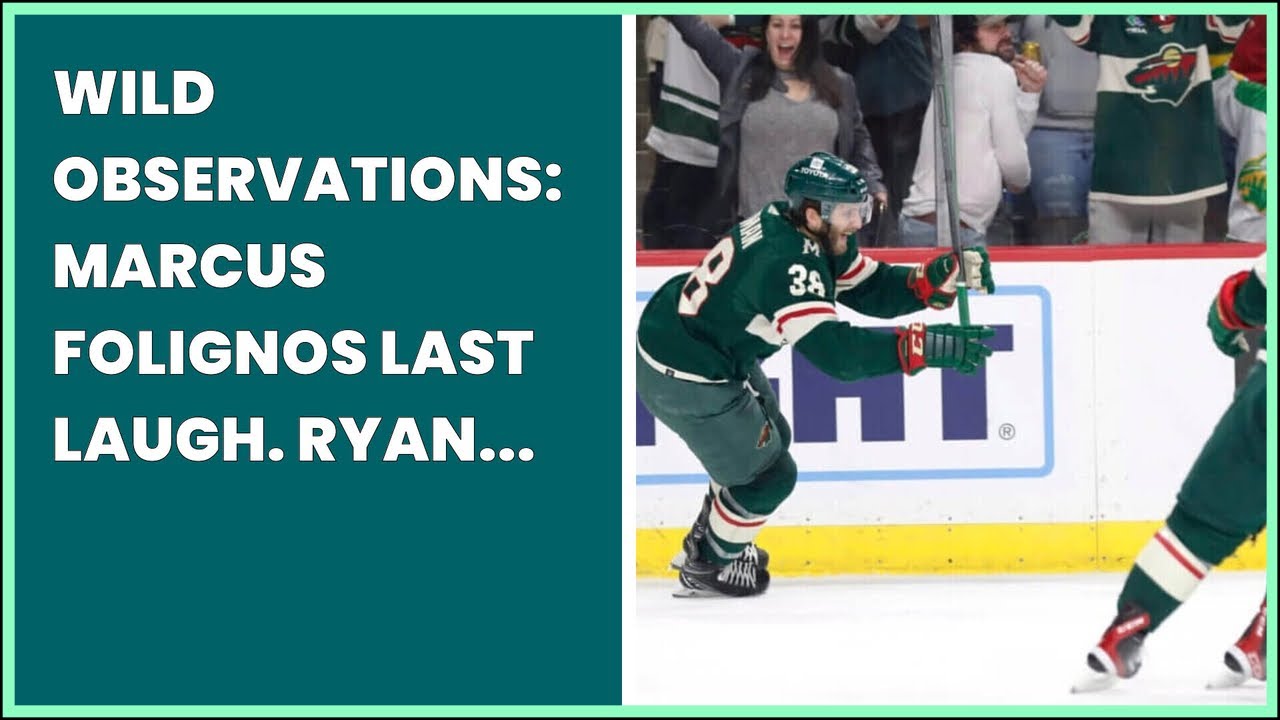 WILD OBSERVATIONS: MARCUS FOLIGNOS LAST LAUGH. RYAN REAVES SMELLING ...