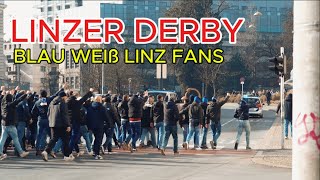 ULTRAS Blau Weiß Linz Fanmarsch Linzer Derby  | 09.02.2025