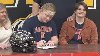 Lena-Winslow's Henry Engel signs with the Fighting Illini