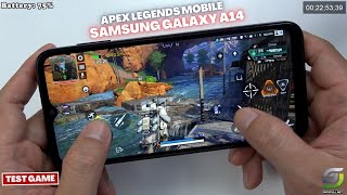 Samsung Galaxy A14 test game Apex Legends Mobile APM