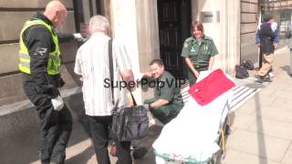 Tony Blackburn in front of Radio 1 on July 21, 2012 in Lo...