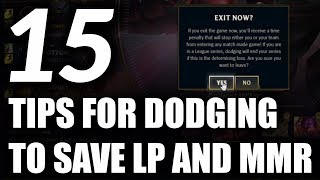 The Ultimate Guide To Dodging Champ Select S9 |15 Tips On How To Save LP and MMR By Dodging