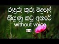 Ruduru Thuru Wadule Karaoke (without voice) රුදුරු තුරු වදුලේ