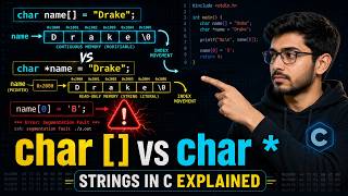 char[ ] , char *, Pointers & String Storage Explained Simple