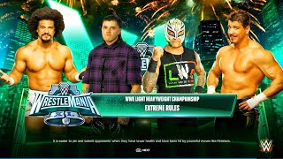 Dominik Mysterio Vs Rey Mysterio Vs Carlito Vs Eddie Guerrero - Fatal 4 Way Tittle Match | WWE 2k24