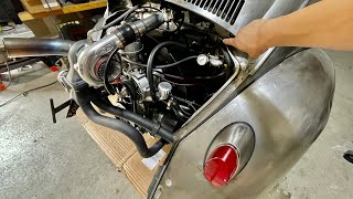 TURBO VW BUG OIL BREATHER BOX INSTALL