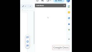 Google Docs Code Blocks