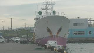 5月26日　第18欣栄丸は出港直前(The 18th Kinei Maru is just before departure)