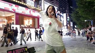 MONDAY. MAJESTY. J MOON. BEAUTIFUL FASCINATING HONGDAE BUSKING.