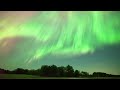 [4K] Pulsating Northern Lights and Perseids Metors | Onamia Minnesota 08-12-2024