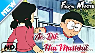 Ae Dil Hai Muskil Sad Song || Nobita Shizuka Hindi Sad love story || Doraemon Hindi Song || 2020 ||