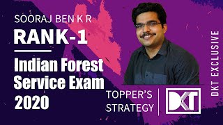 Rank 1 Indian Forest Service Exam 2020 |  Sooraj Ben's strategy | रैंक 1 IFoS सूरज बेन की स्ट्रेटेजी