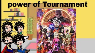 Past saiyans react to Tournament of power by RKR