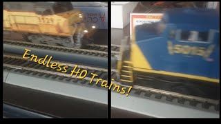 Railfanning on my HO layout - Endless HO Trains! February 5th, 2025