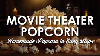 How To Make Real Buttered Popcorn At Home Just Like The Movie Theater!