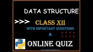 Class 12 Data structure - Stack in Python | push and pop function | Implementation of list as Stack