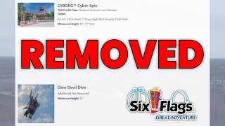 Cyborg \u0026 Dare Devil Dive REMOVED from Six Flags Great Adventure's Website