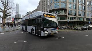 #RET Bussen op Busplatform Rotterdam Centraal 2-2-2022