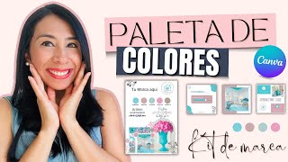 ✨Paleta  de colores + Kit de marca con Canva 💕