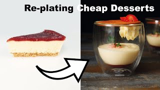 Plating Cheap Frozen Desserts into Gourmet Restaurant Food! How To Cook That Ann Reardon hacks