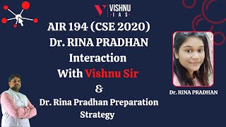 Our Ranker Dr.Rina (AIR 194) interaction with vishnu sir and students.Rina Strategy for Anthropology