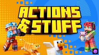 最高のアニメーションテクスチャ「Actions \u0026 Stuff」Switch対応【マイクラ統合版】