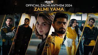 Zalmi Yama (4K) Official Zalmi Anthem for PSL 9 by Abdullah Siddiqui, Nehaal & Zahoor ft Hania Amir