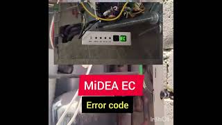 EC ERROR CODE ll how do you fix EC error in Midea AC ll #hvacrepair #midea #error #hvac #short