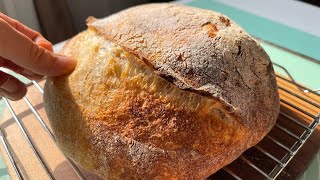 Step-by-step to baking sourdough bread with whole wheat flour | using stand mixer