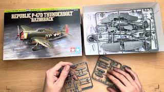 WHATS IN THE BOX? TAMIYA 1/72 REPUBLIC P-47D THUNDERBOLT \