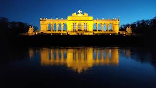 Sunset Gloriette Vienna Park Schönbrunn Palace