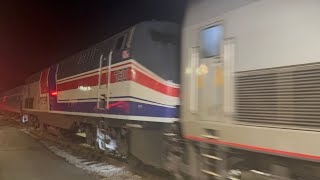 Two SunRail and Amtrak PO40 with (phaseIII trailing) on 1/30/25 in deland￼