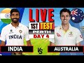 IND vs AUS Test: India vs Australia 1st Test Day 4 | Live Score & Commentary | IND vs AUS BGT 2024