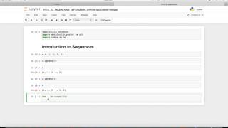 Introduction to Sequences with Python