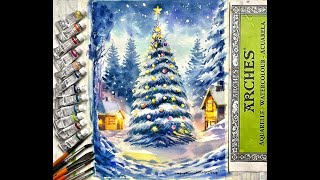 HHK Since 1978 - สอนวาดสีน้ำภาพ “Christmas tree”