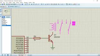 ATMega32 AVR digital input output example in Atmel Studio 7