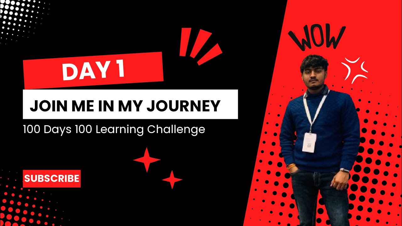 Day 1 | 100 Days 100 Learning Challenge | Javascript | HTML CSS | Web ...